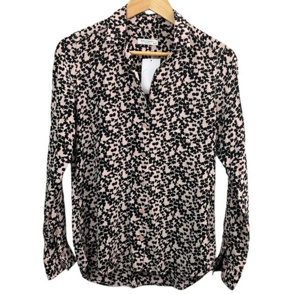 EQUIPMENT Silk Blouse Boyfriend cut Size XS NWT - Picture 1 of 8